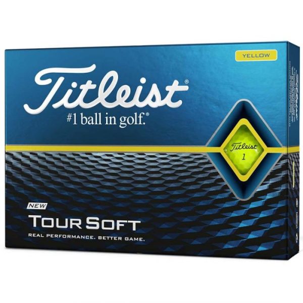 Mingi de Golf Titleist Tour Soft set 12 mingi yellow
